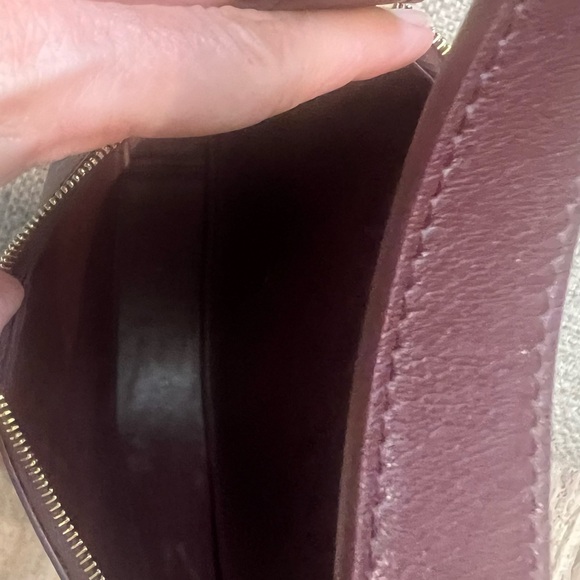 Authentic The Row Half Moon Bag in Raisin Leather - Picture 5 of 8